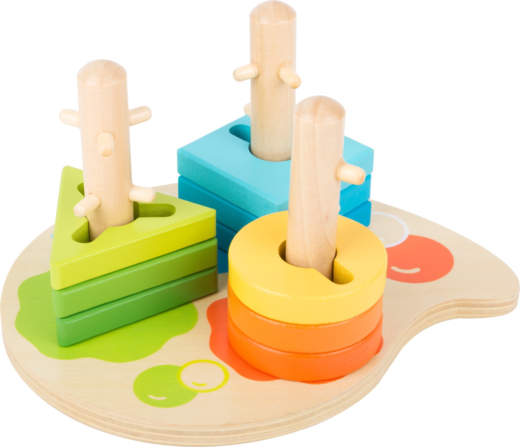 Logisteck 8-Column Wooden Colour Stacking Peg Base - Vue 3