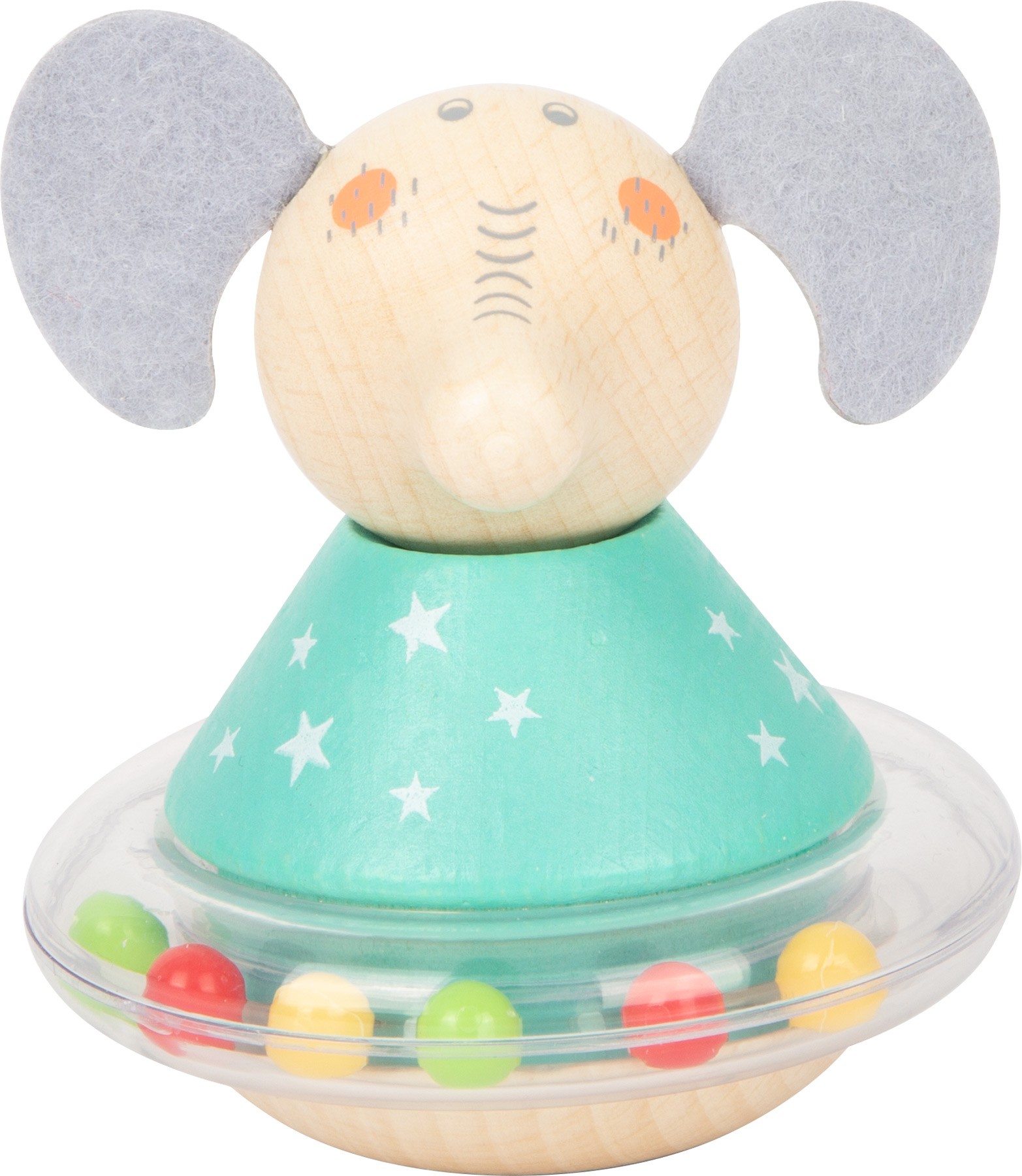 Wooden Wobbly Roly-Poly Animal Rattle Tumbler - Vue 3
