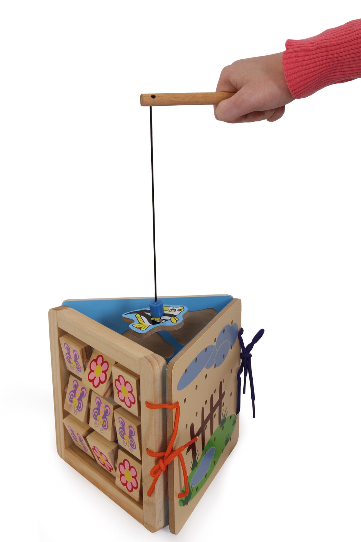 4-in-1 Wooden Motor Skills Activity Centre - Vue 3