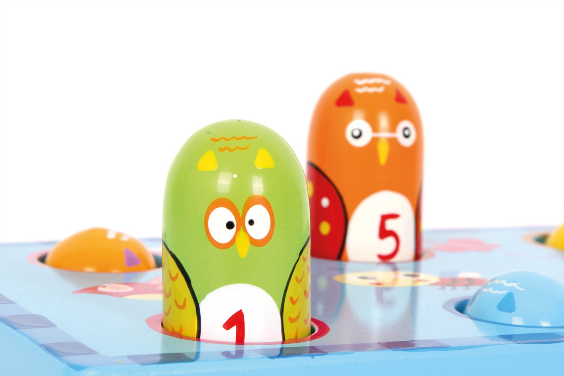 Wooden Peek-a-Boo Bird Pounding Bench Toy - Vue 2