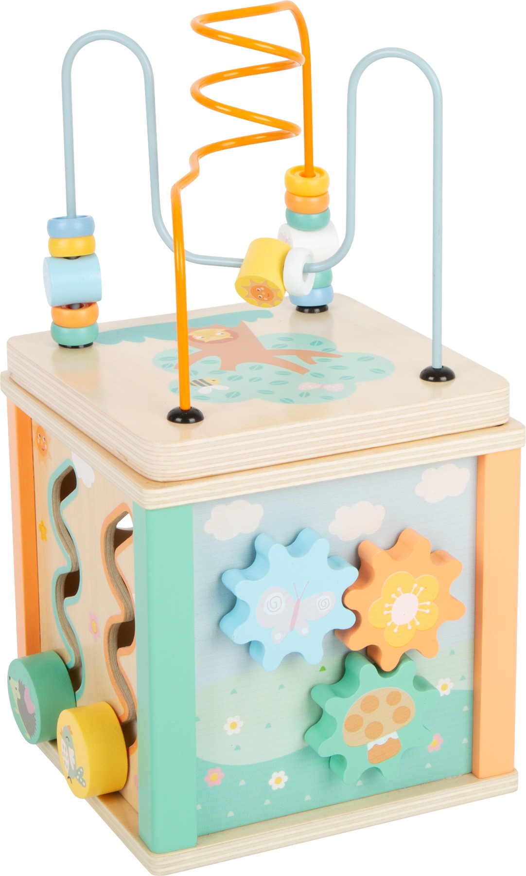 Pastel Wooden Activity Cube - Vue 5