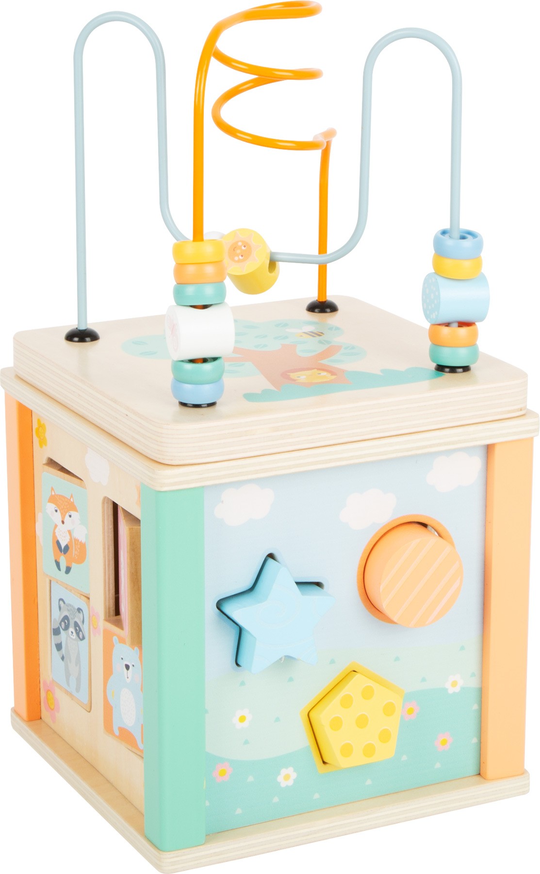 Pastel Wooden Activity Cube - Vue 7