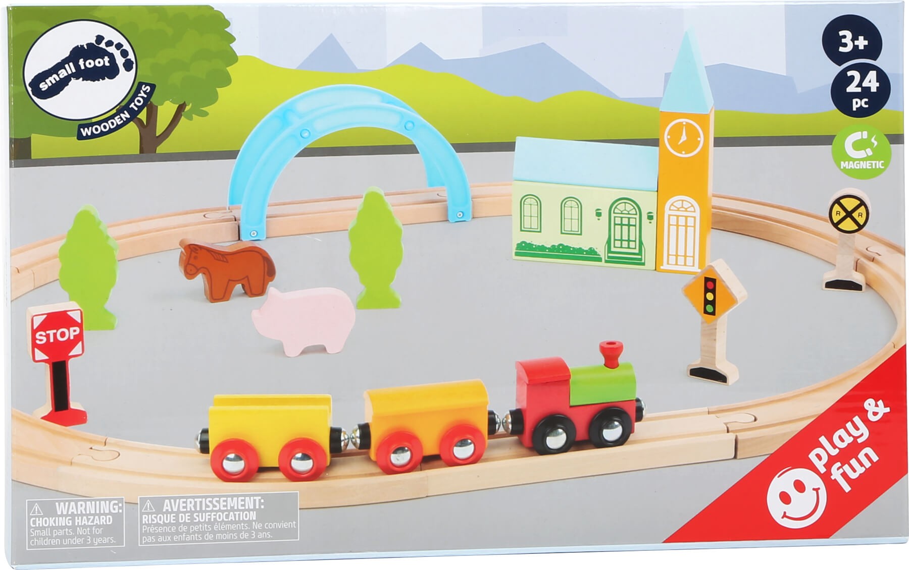 Wooden Village Railway & Train Set - Vue 6