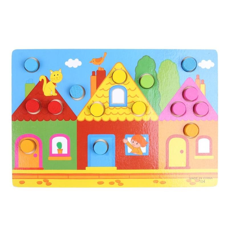 Montessori Colour Matching Cylinder Puzzle - Vue 3