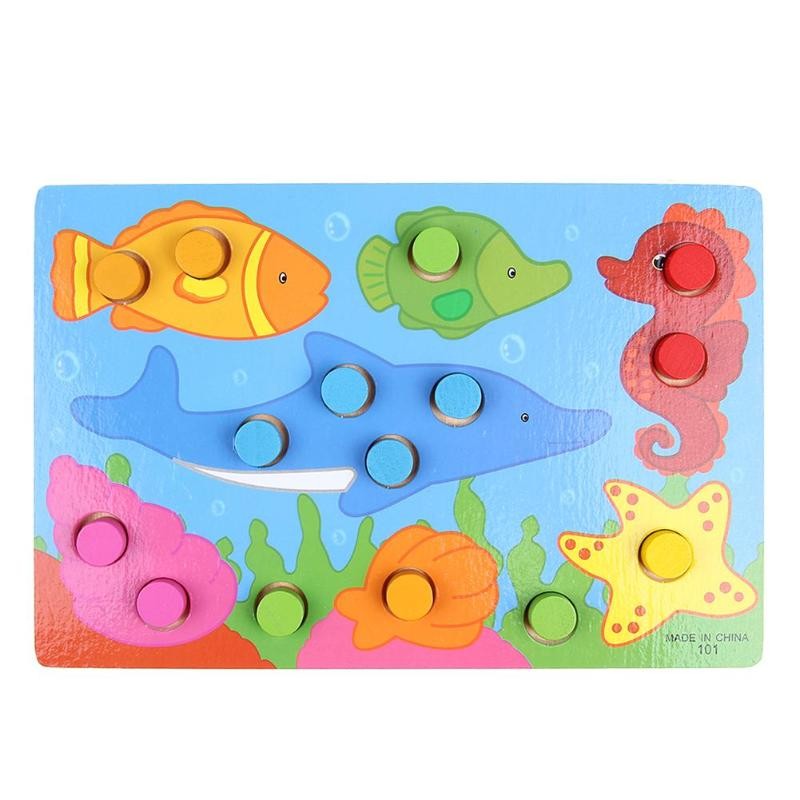 Montessori Colour Matching Cylinder Puzzle - Vue 4