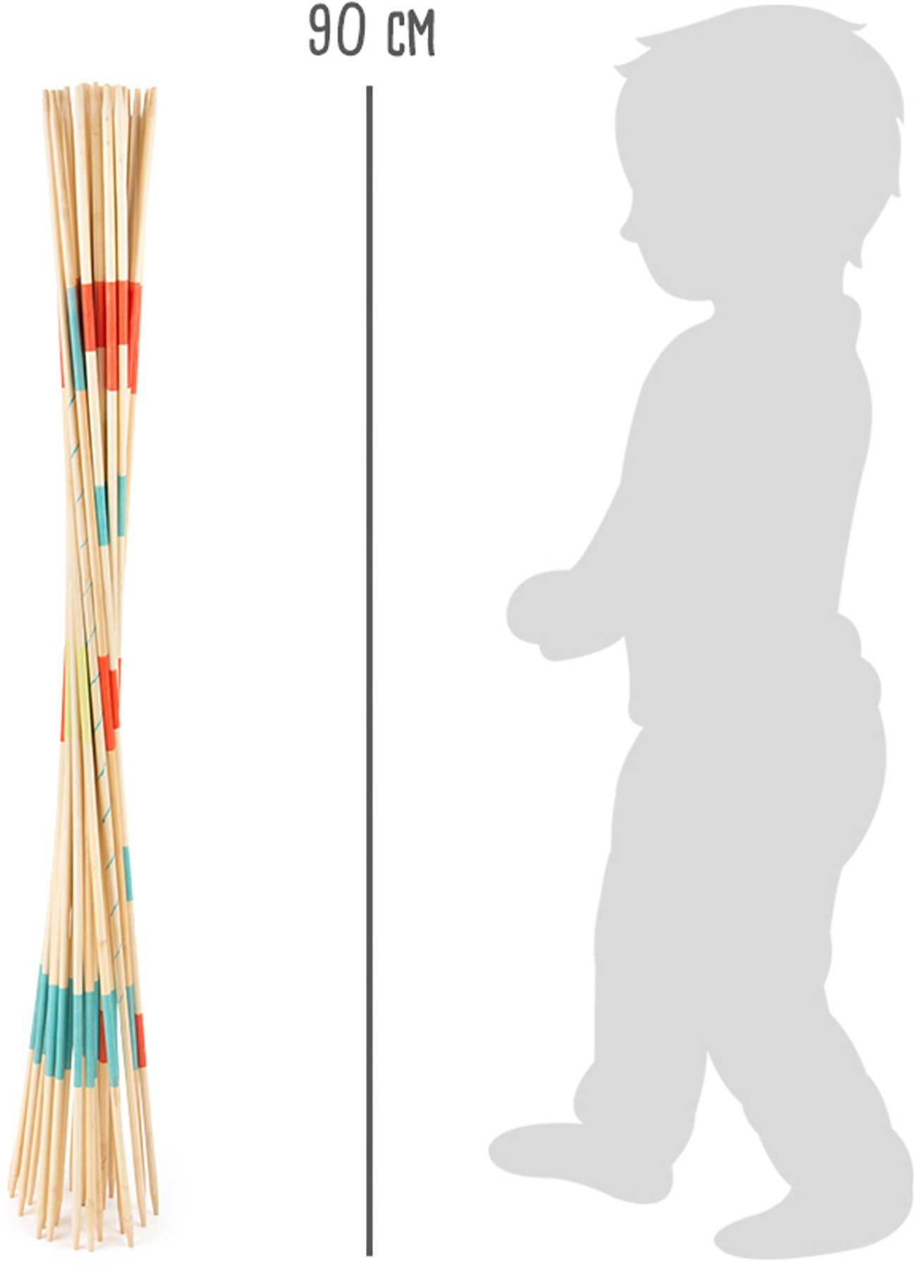 Classic Wooden Mikado Pick-Up Sticks Game - Vue 5