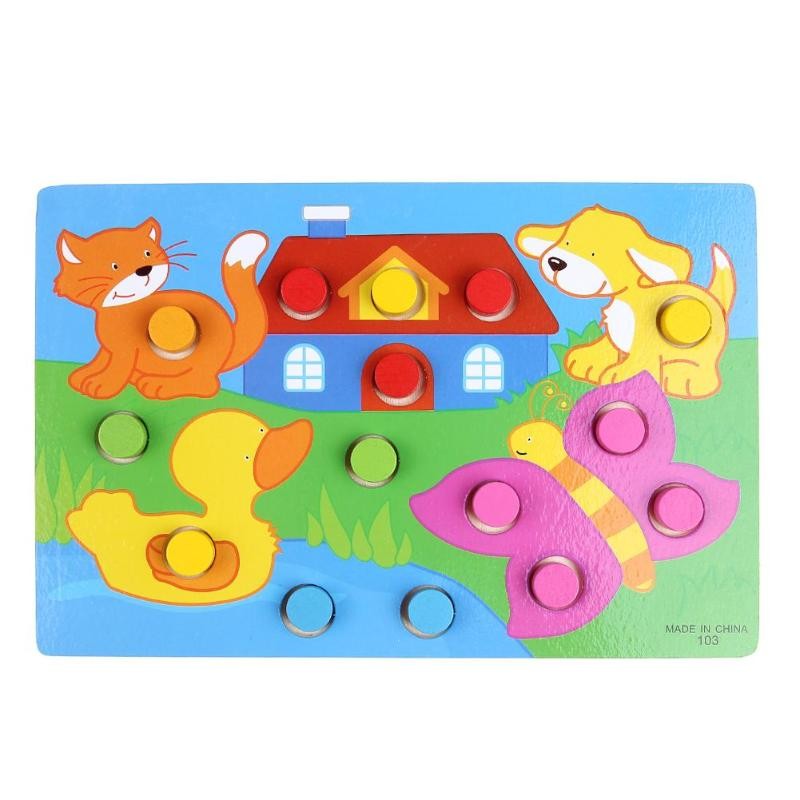 Montessori Colour Matching Cylinder Puzzle - Vue 5