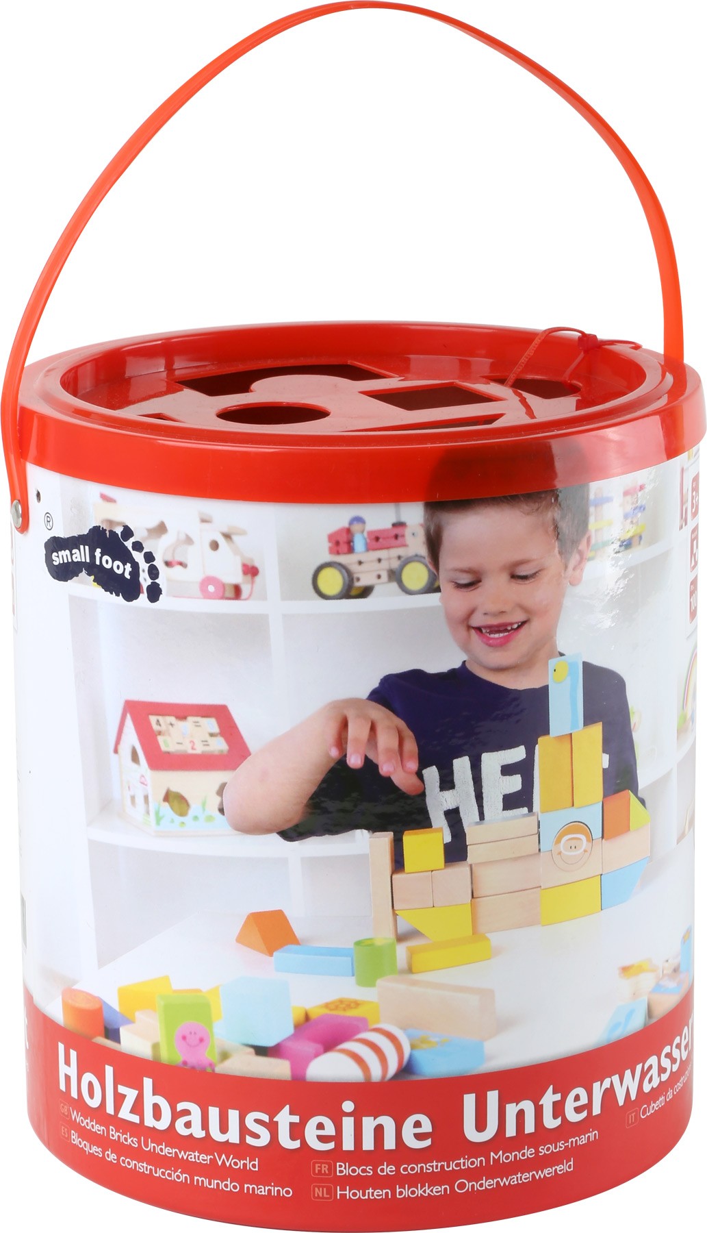 Maritime Wooden Building Blocks - 100 Pieces - Vue 5