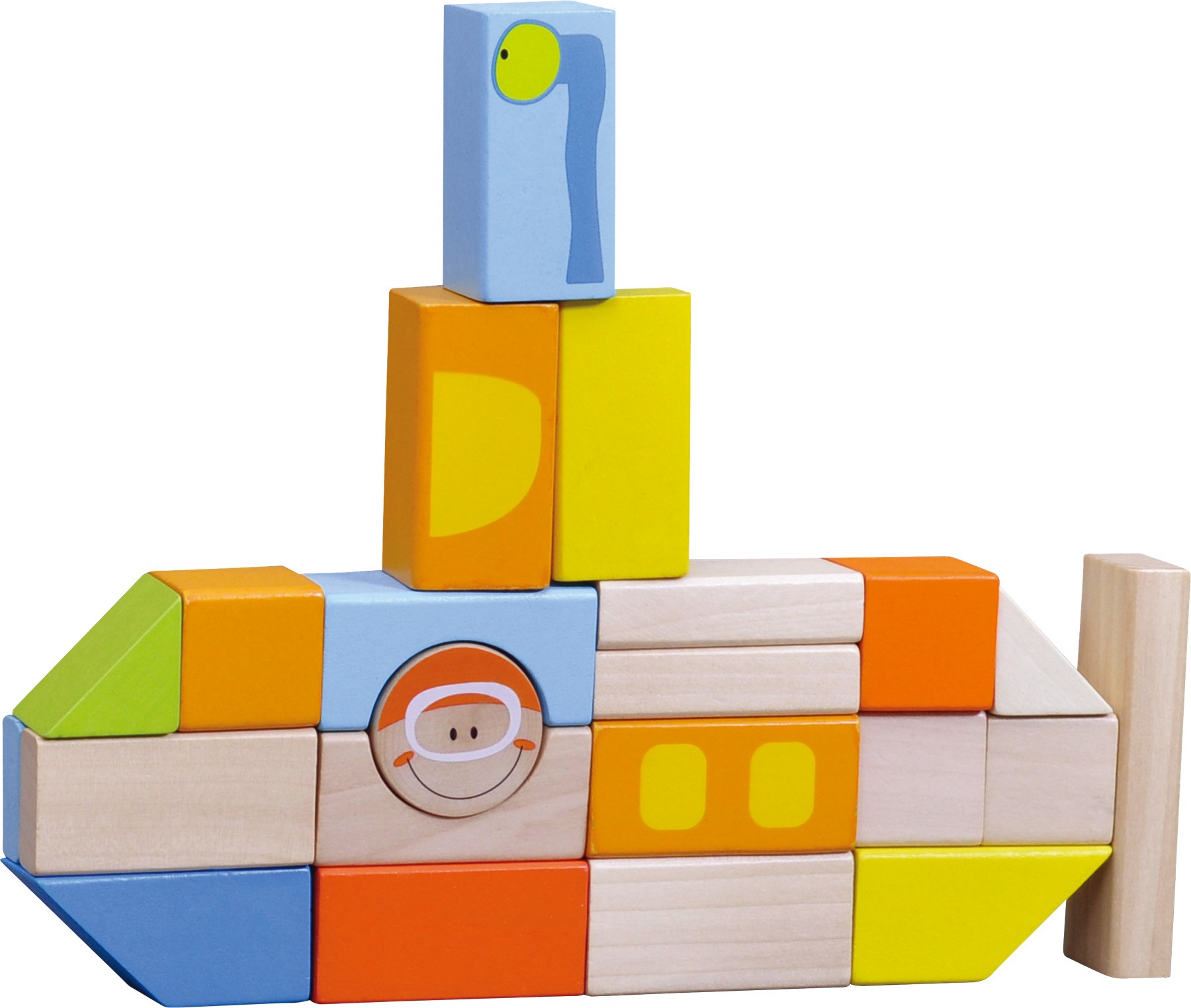 Maritime Wooden Building Blocks - 100 Pieces - Vue 3