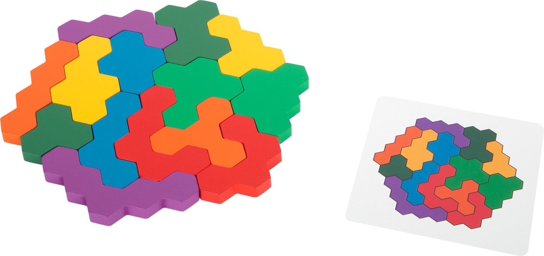 Honeycomb Wooden Hexagon Puzzle Game - Vue 2