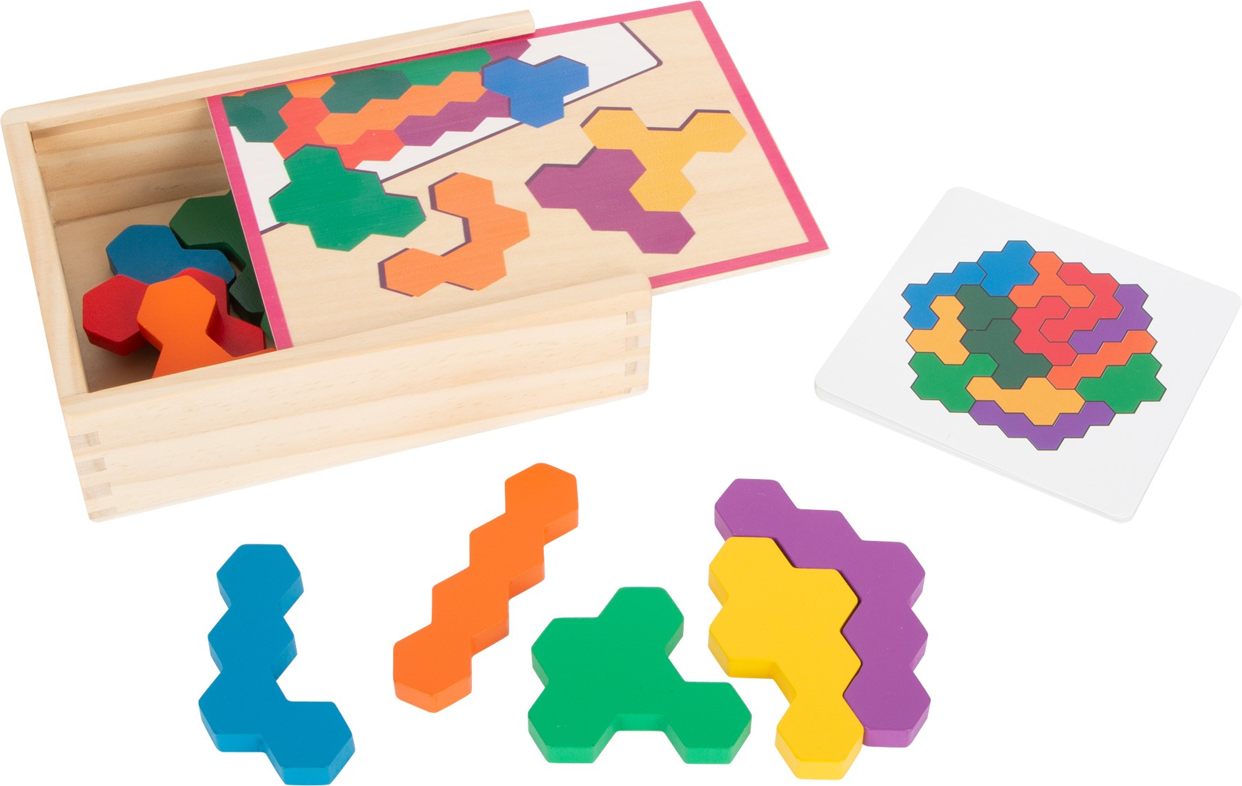 Honeycomb Wooden Hexagon Puzzle Game - Vue 4