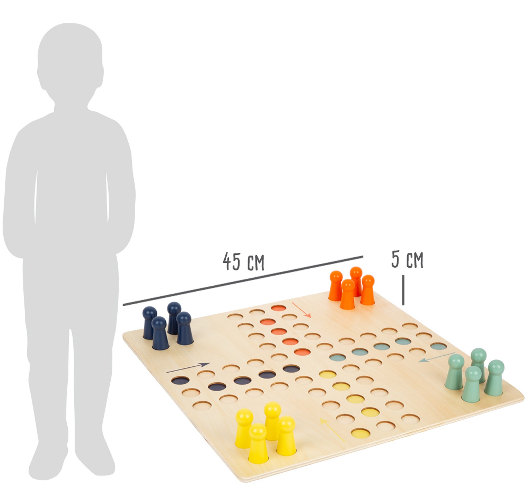Giant Wooden Ludo Board Game XXL - Vue 3