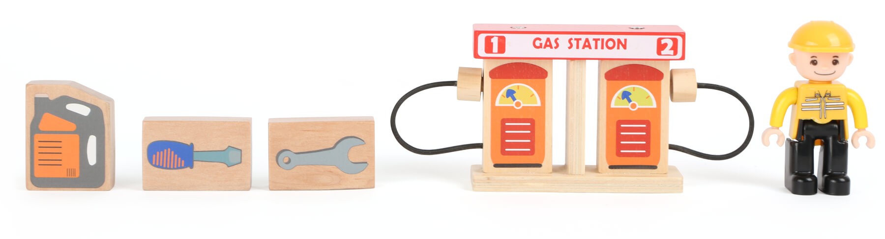 Wooden Service Station & Garage - Small World City - Vue 6