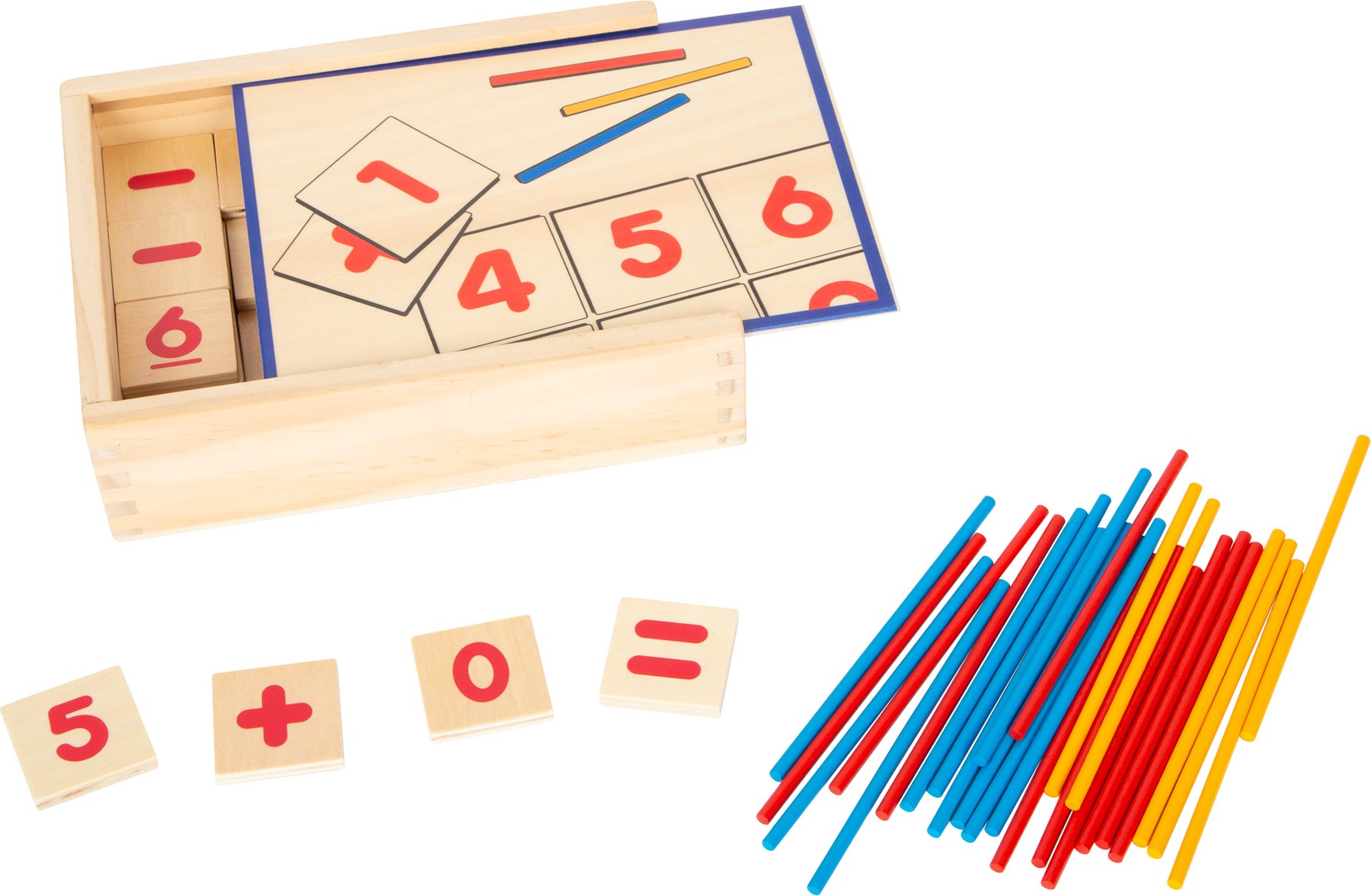 Wooden Arithmetic & Calculation Box with Counting Sticks - Vue 8
