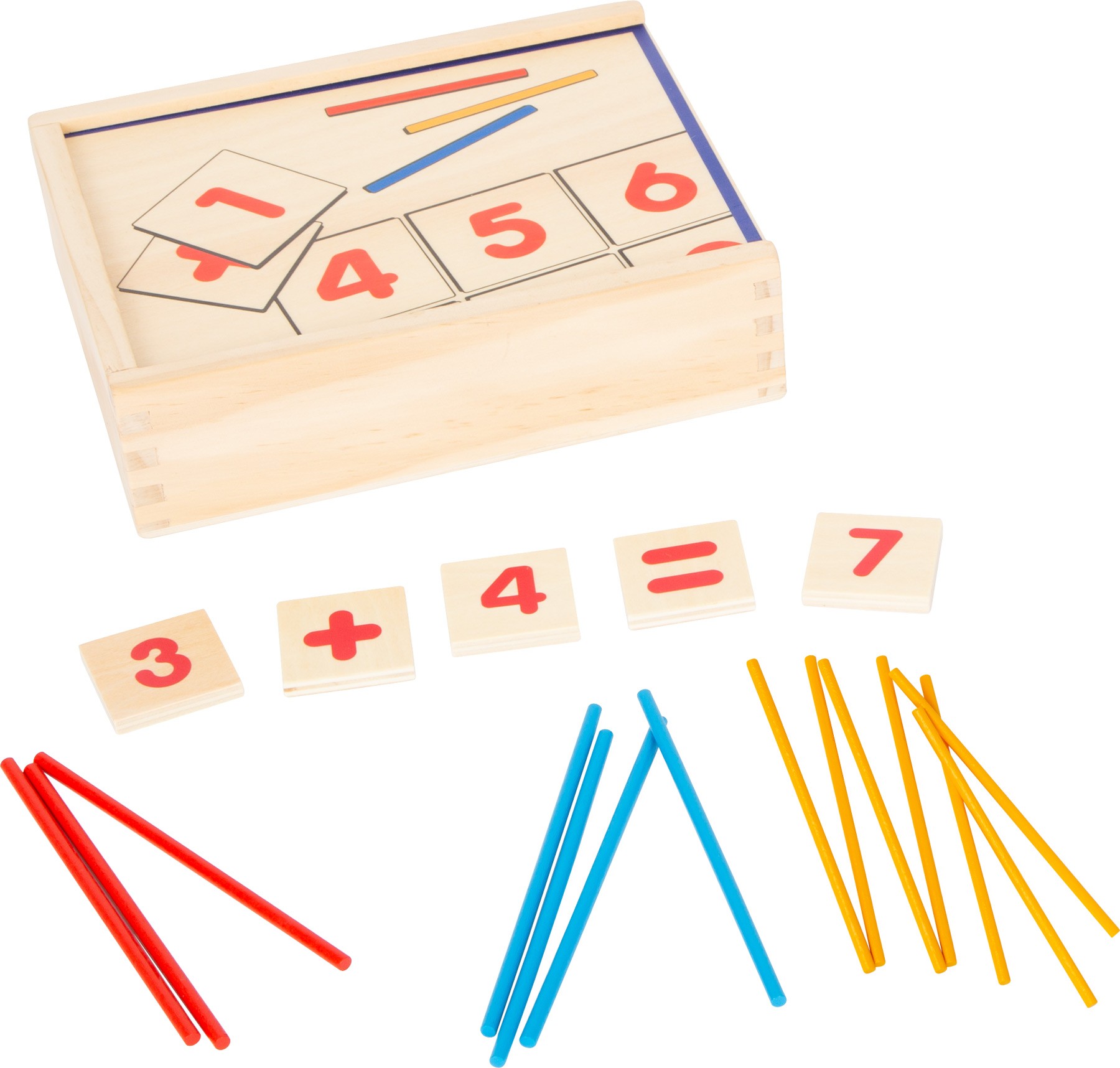 Wooden Arithmetic & Calculation Box with Counting Sticks - Vue 10