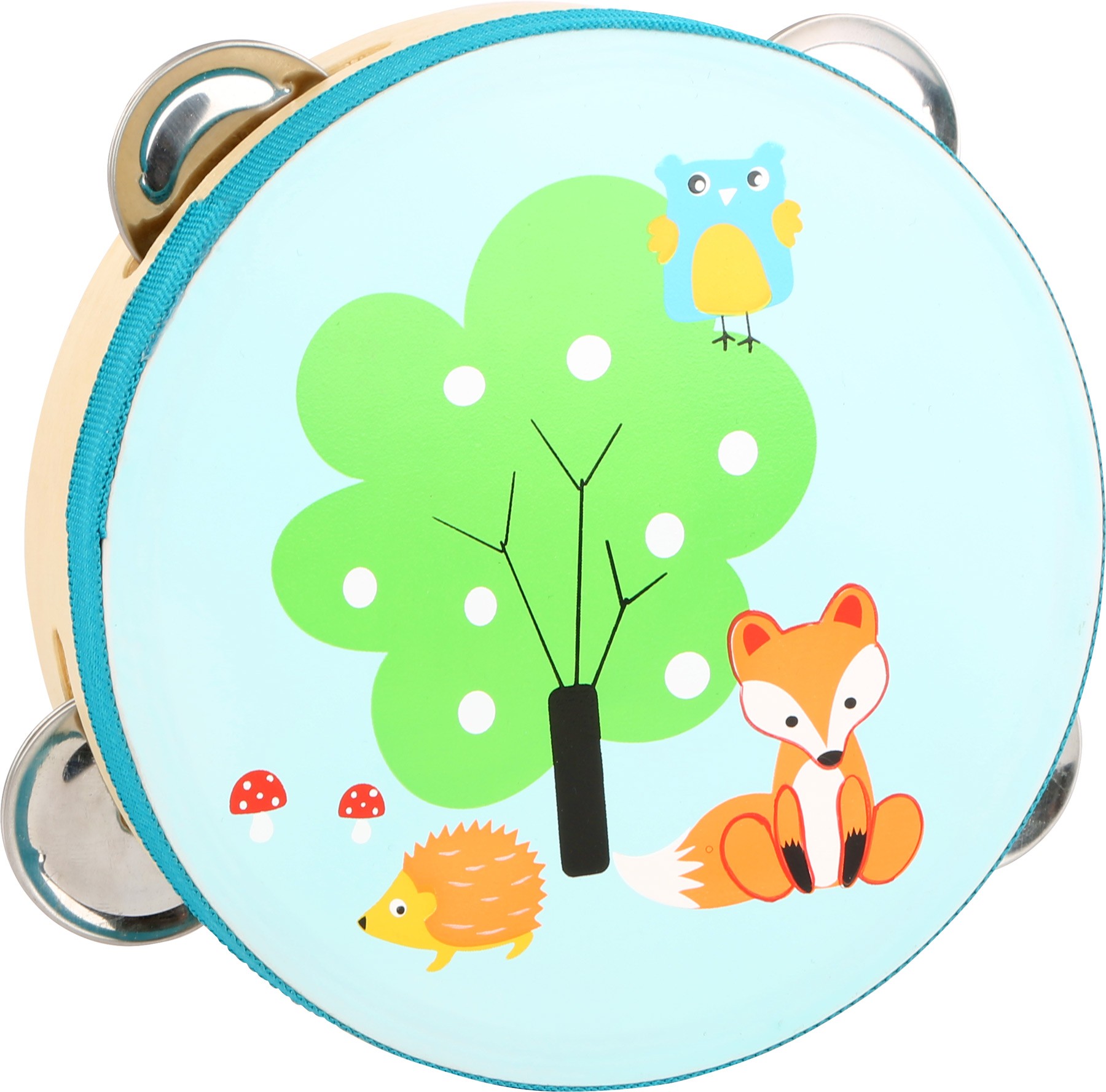 Wooden Rolling Wheel Sensory Rattle - Rainbow - Vue 2