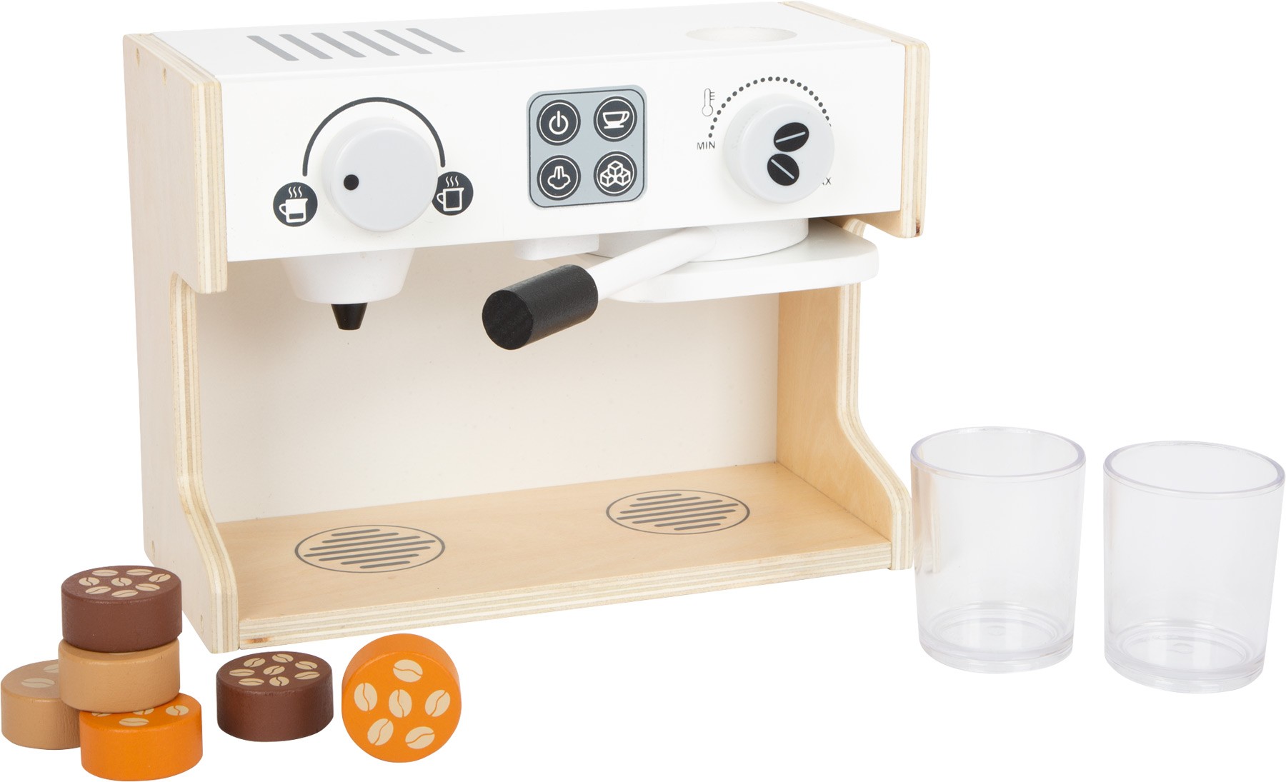 Wooden Espresso Coffee Maker Kitchen Playset - Vue 4