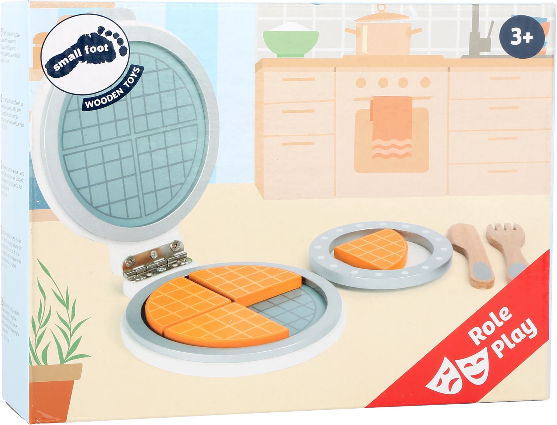 Wooden Waffle Maker Breakfast Cooking Playset - Vue 4