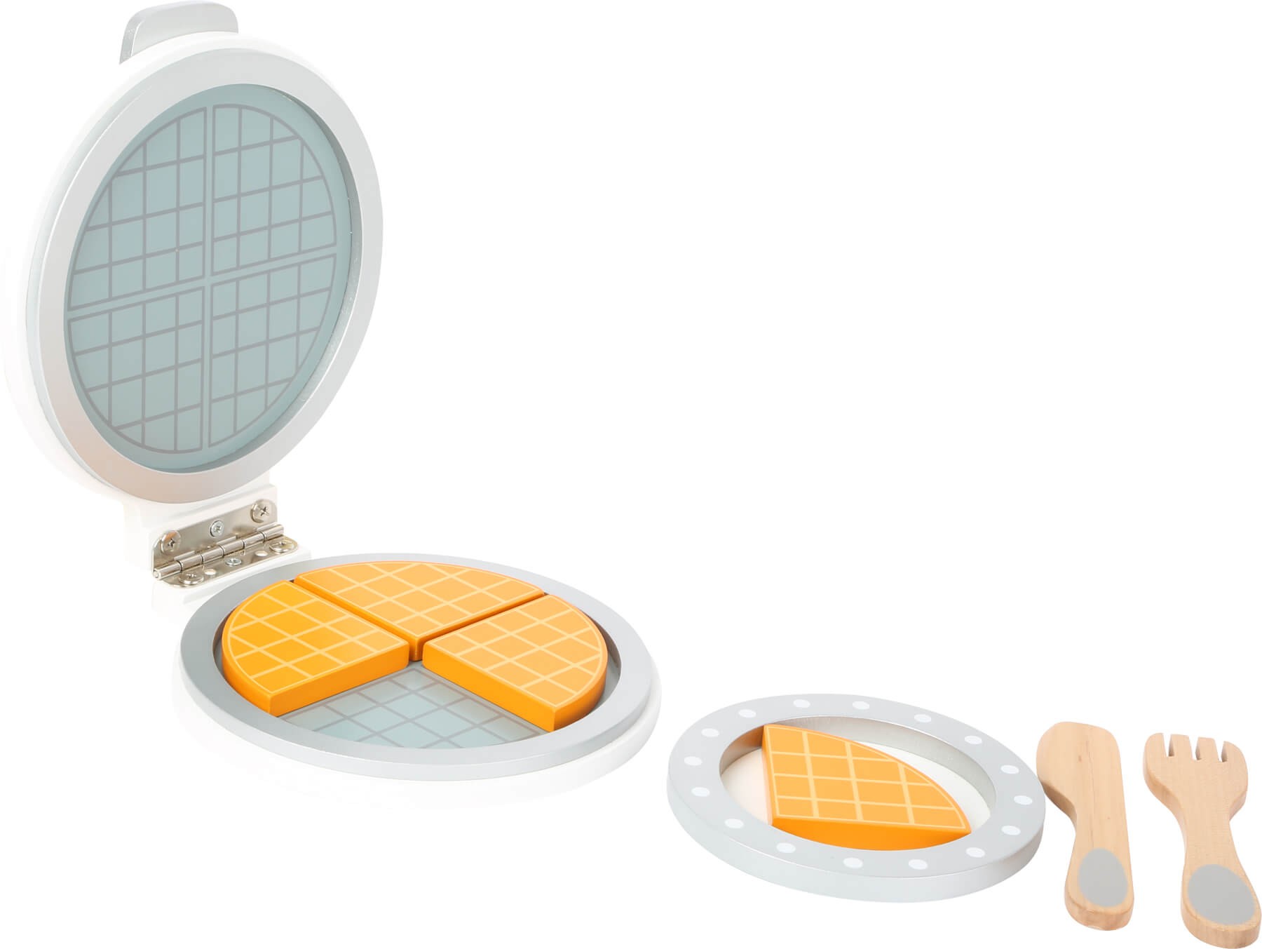 Wooden Waffle Maker Breakfast Cooking Playset