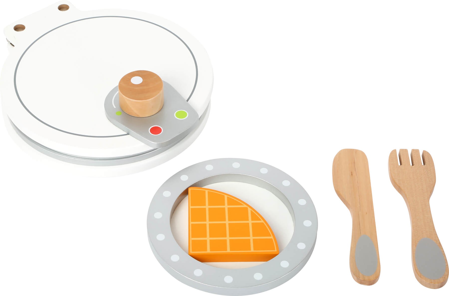 Wooden Waffle Maker Breakfast Cooking Playset - Vue 2