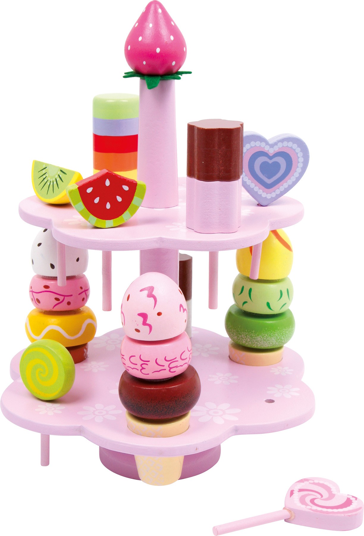Pink Wooden Ice Cream Parlour & Lollies - Large