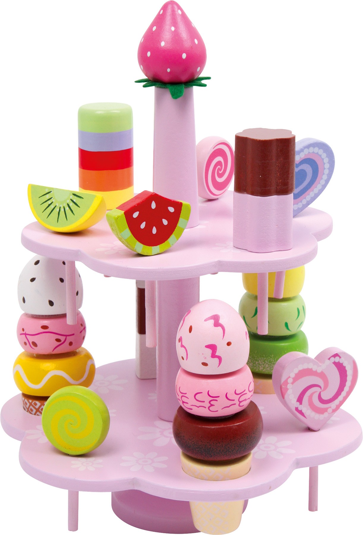Pink Wooden Ice Cream Parlour & Lollies - Large - Vue 2