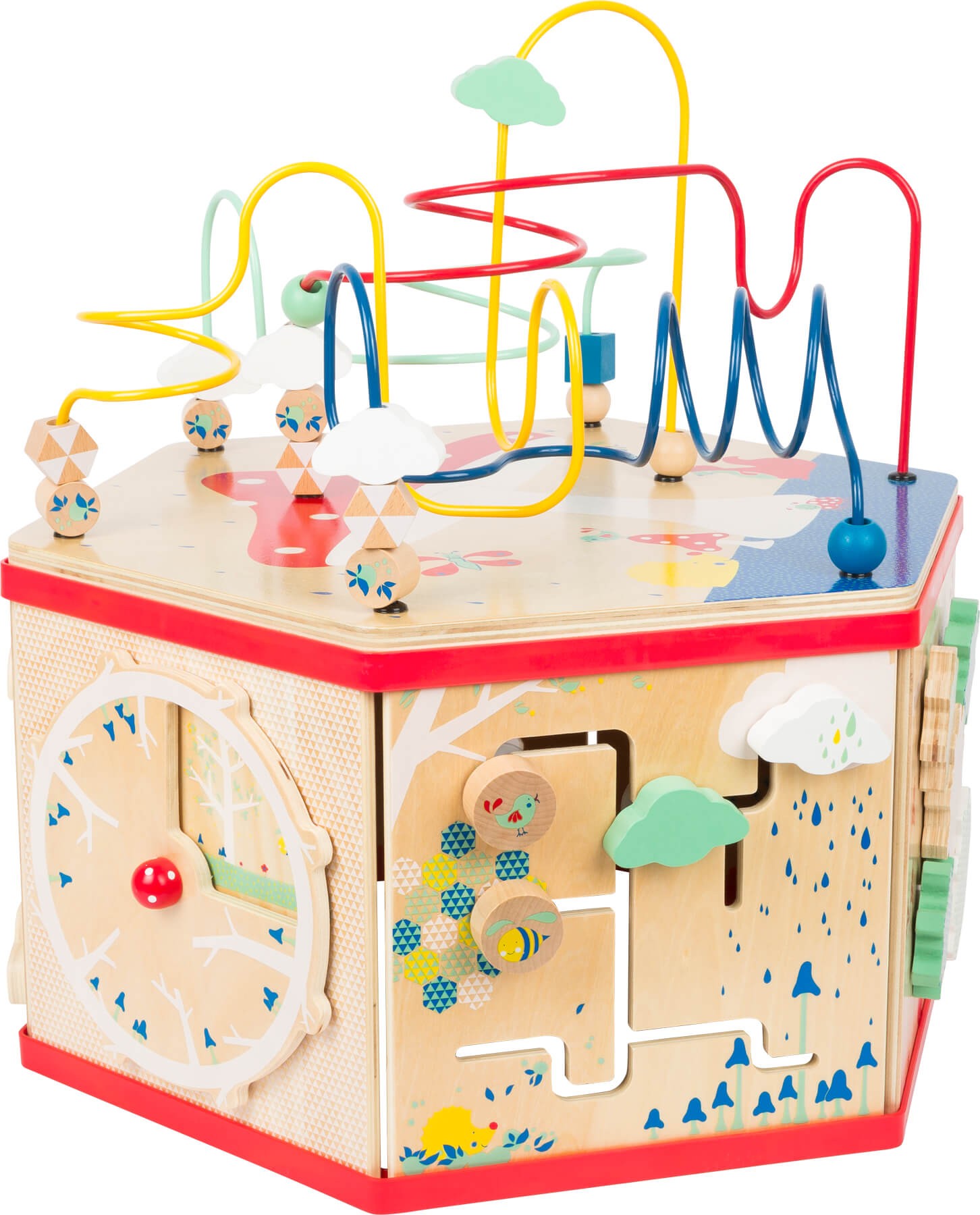 Deluxe Farm Wooden XL Activity Cube & Stool - Vue 8
