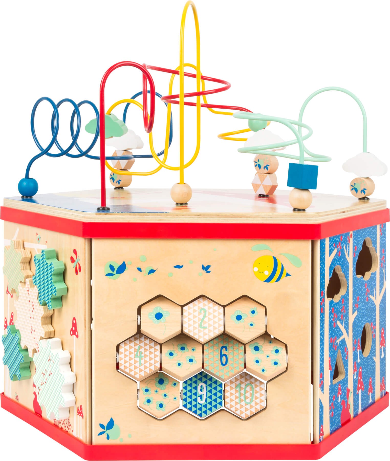 Deluxe Farm Wooden XL Activity Cube & Stool - Vue 13