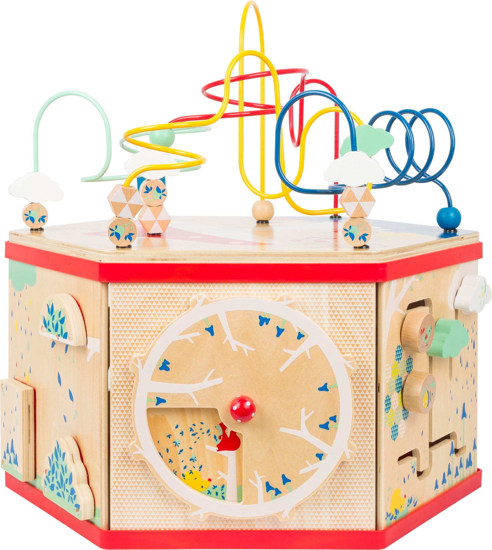 Deluxe Farm Wooden XL Activity Cube & Stool - Vue 28
