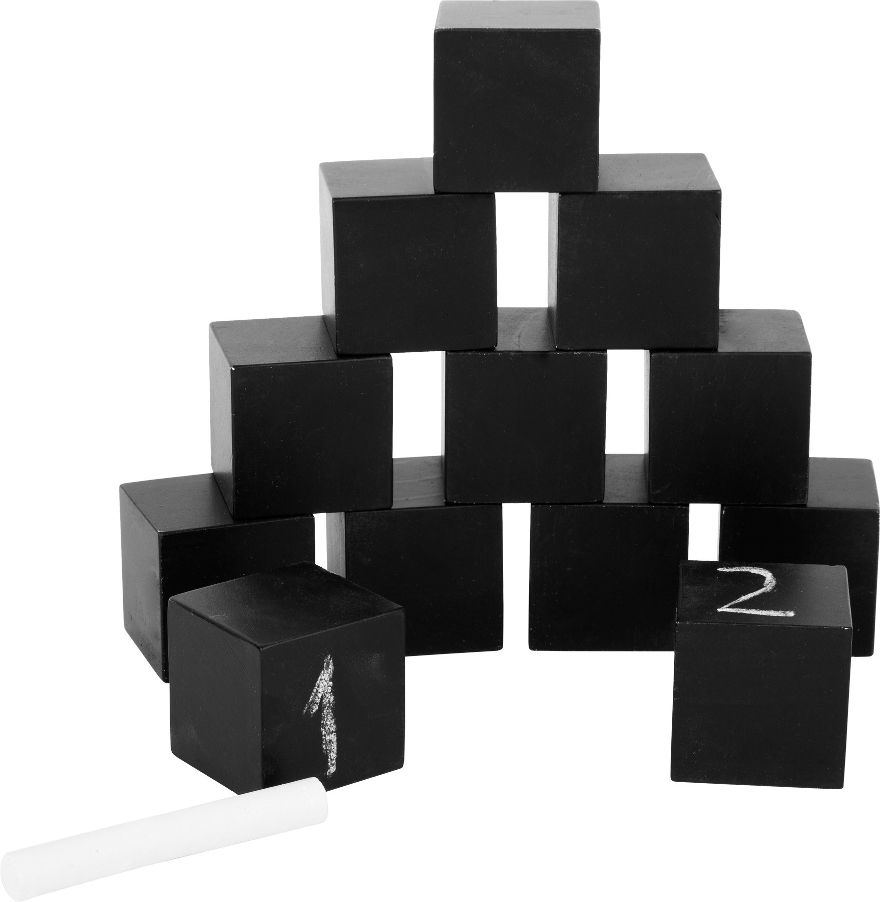 12 Wooden Chalkboard Activity Blocks