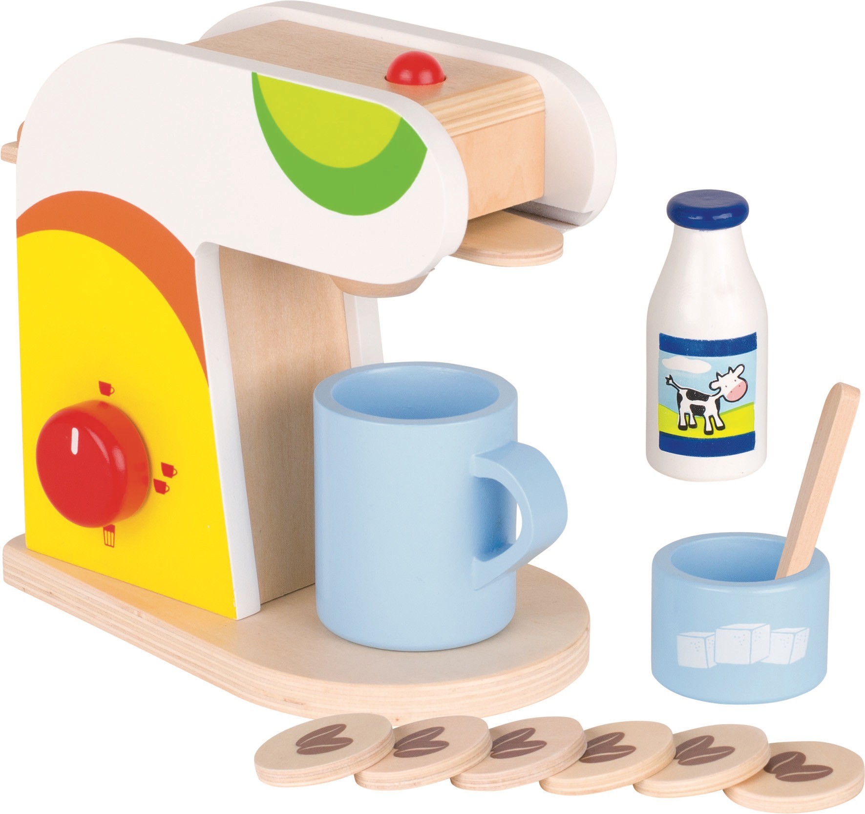 Wooden Coffee Machine & Barista Play Set