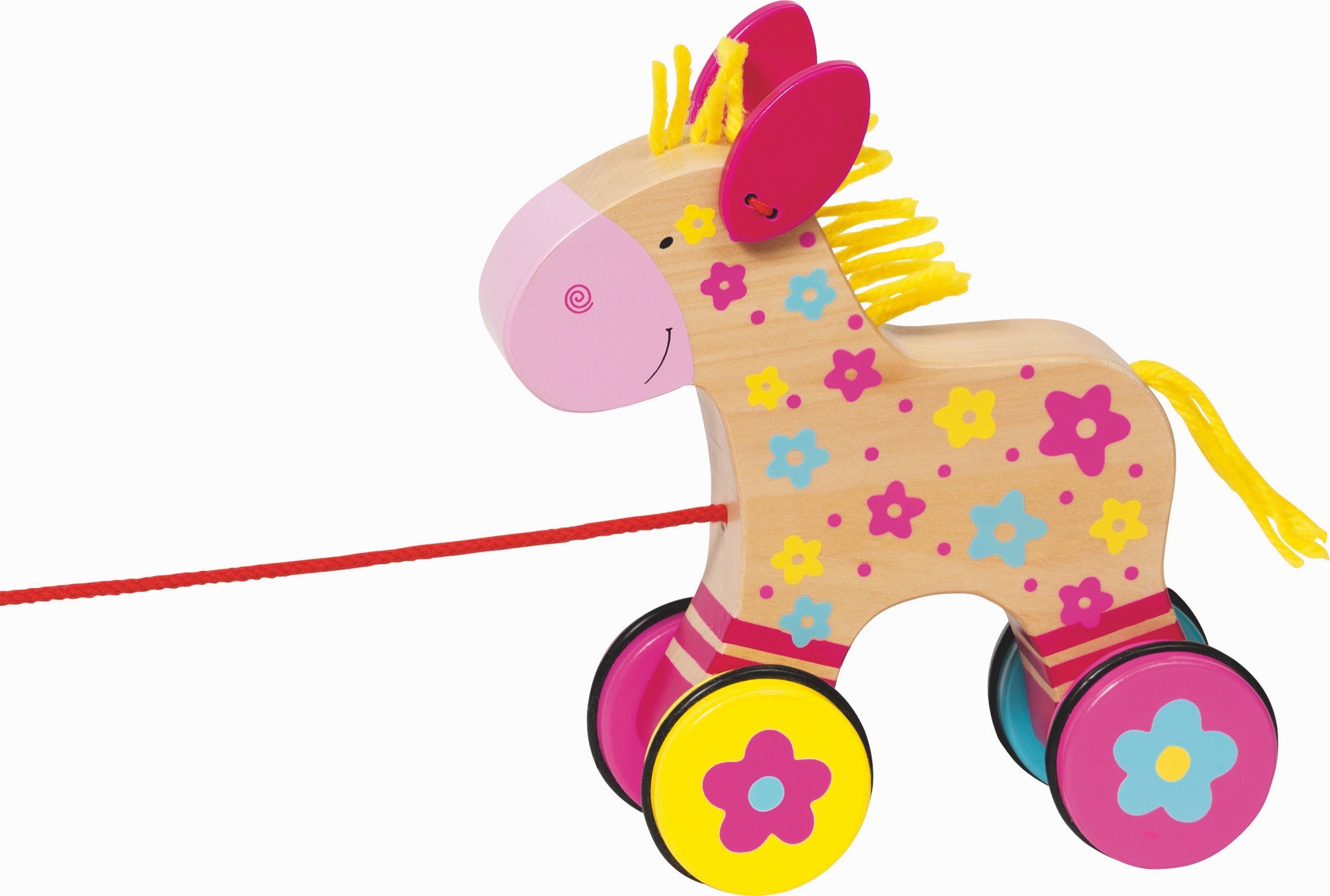 Wooden Pull-Along Horse Toy for Toddlers - Vue 2