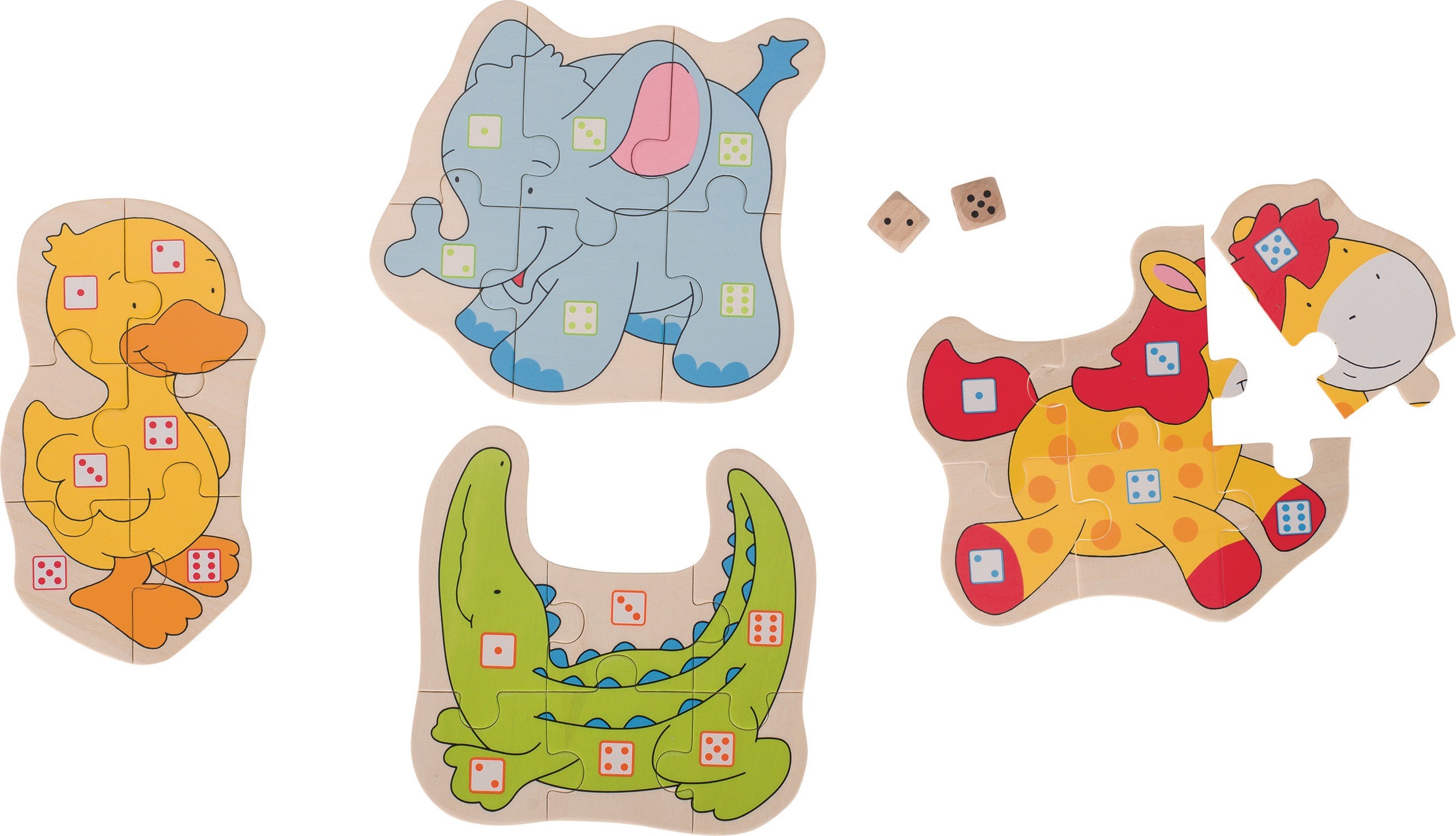 Roll and Build Animal Dice Puzzle