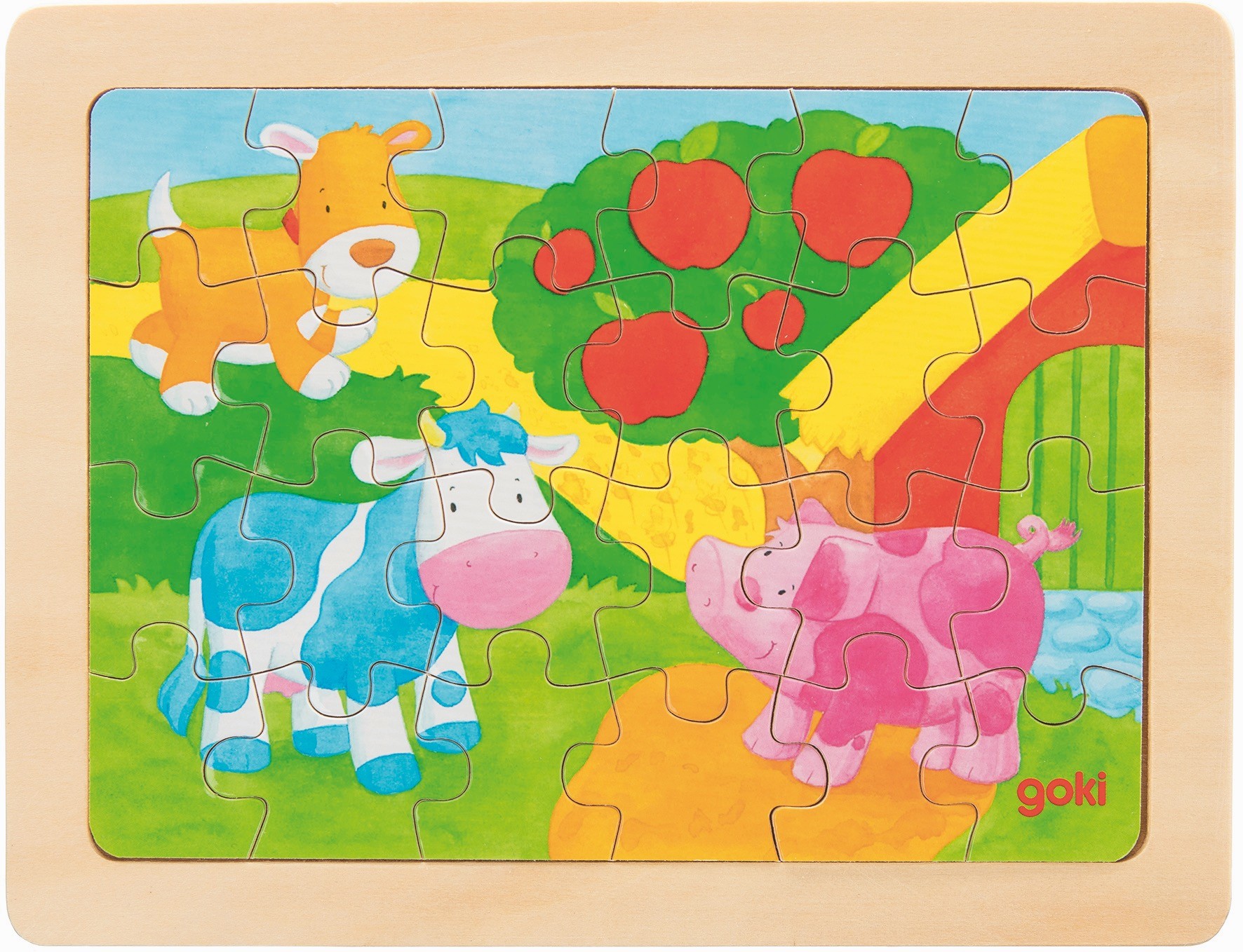 24-Piece Wooden Frame Jigsaw Puzzle - Vue 1