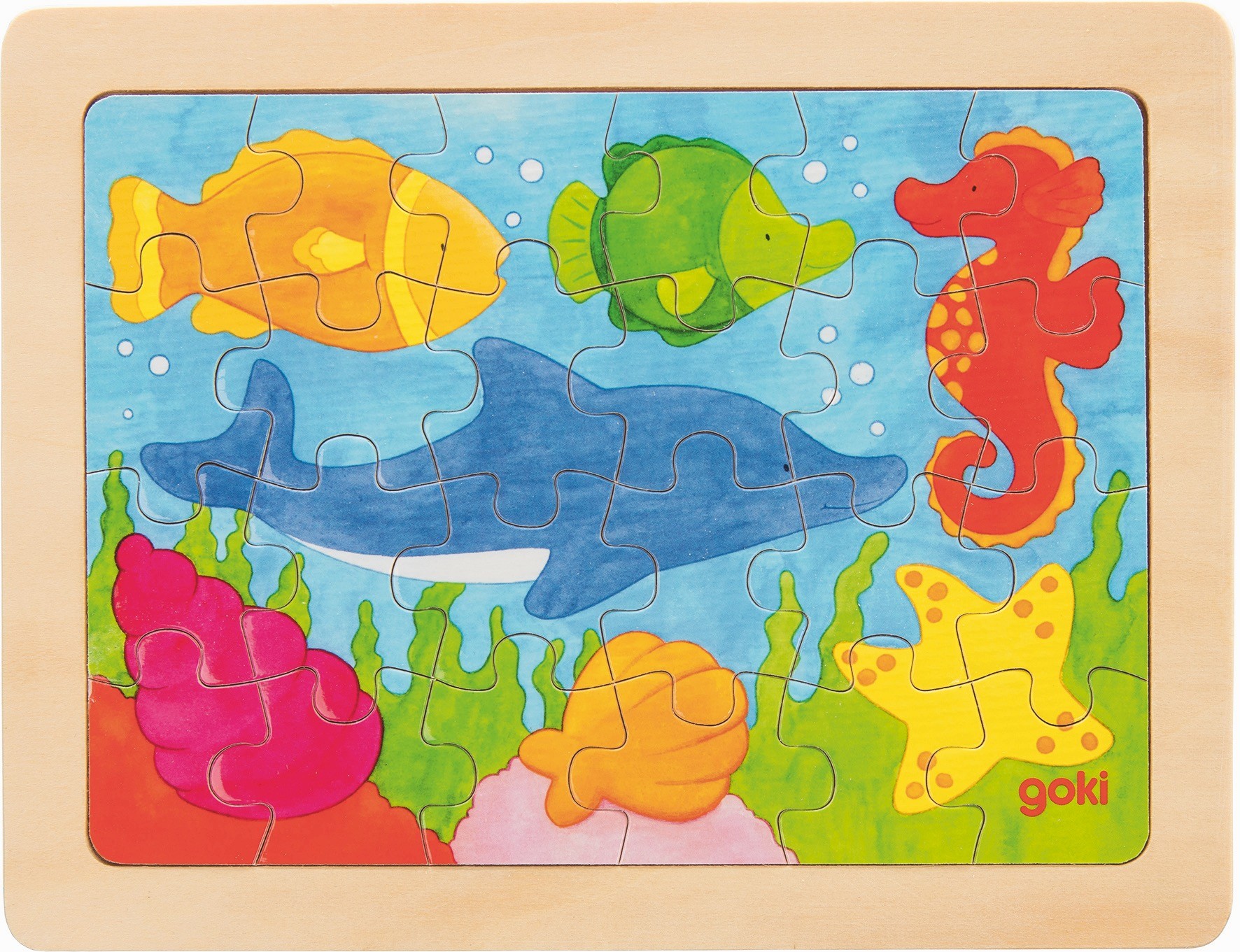 24-Piece Wooden Frame Jigsaw Puzzle