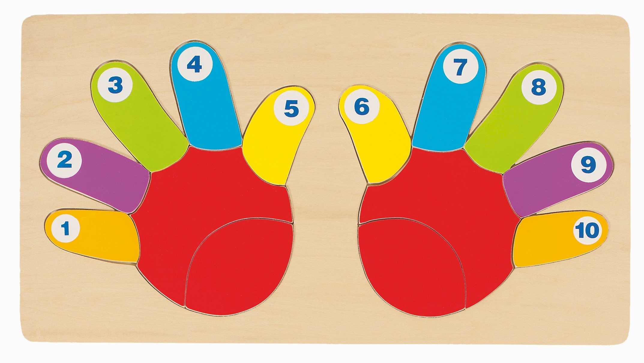 Counting Hands Wooden Number Puzzle