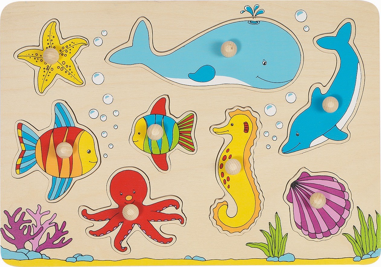 Underwater World Wooden Peg Inset Puzzle