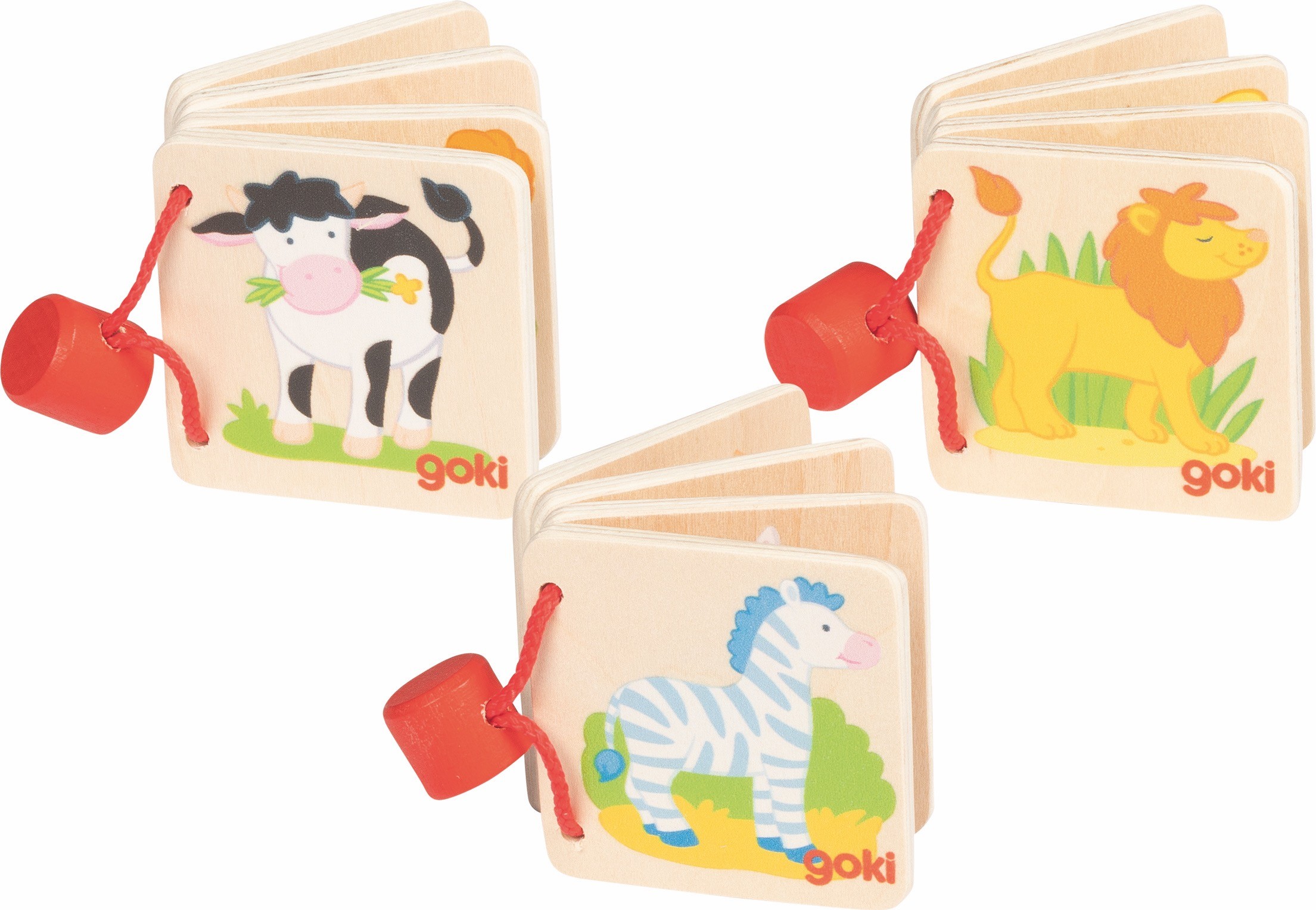 Pocket Mini Wooden Picture Book for Babies