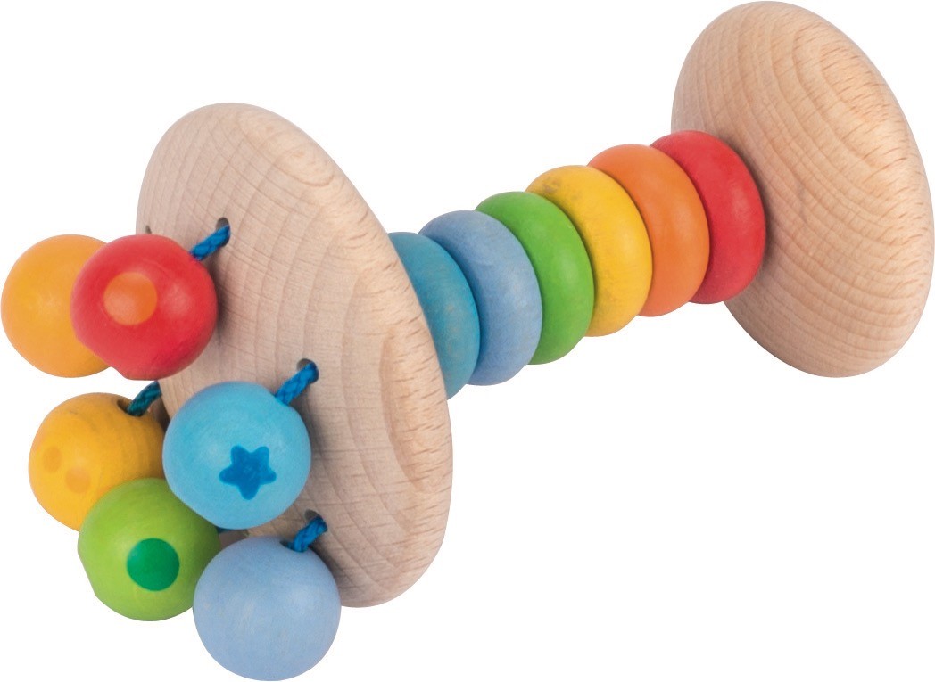 Rainbow Wooden Wrist & Ankle Rattle