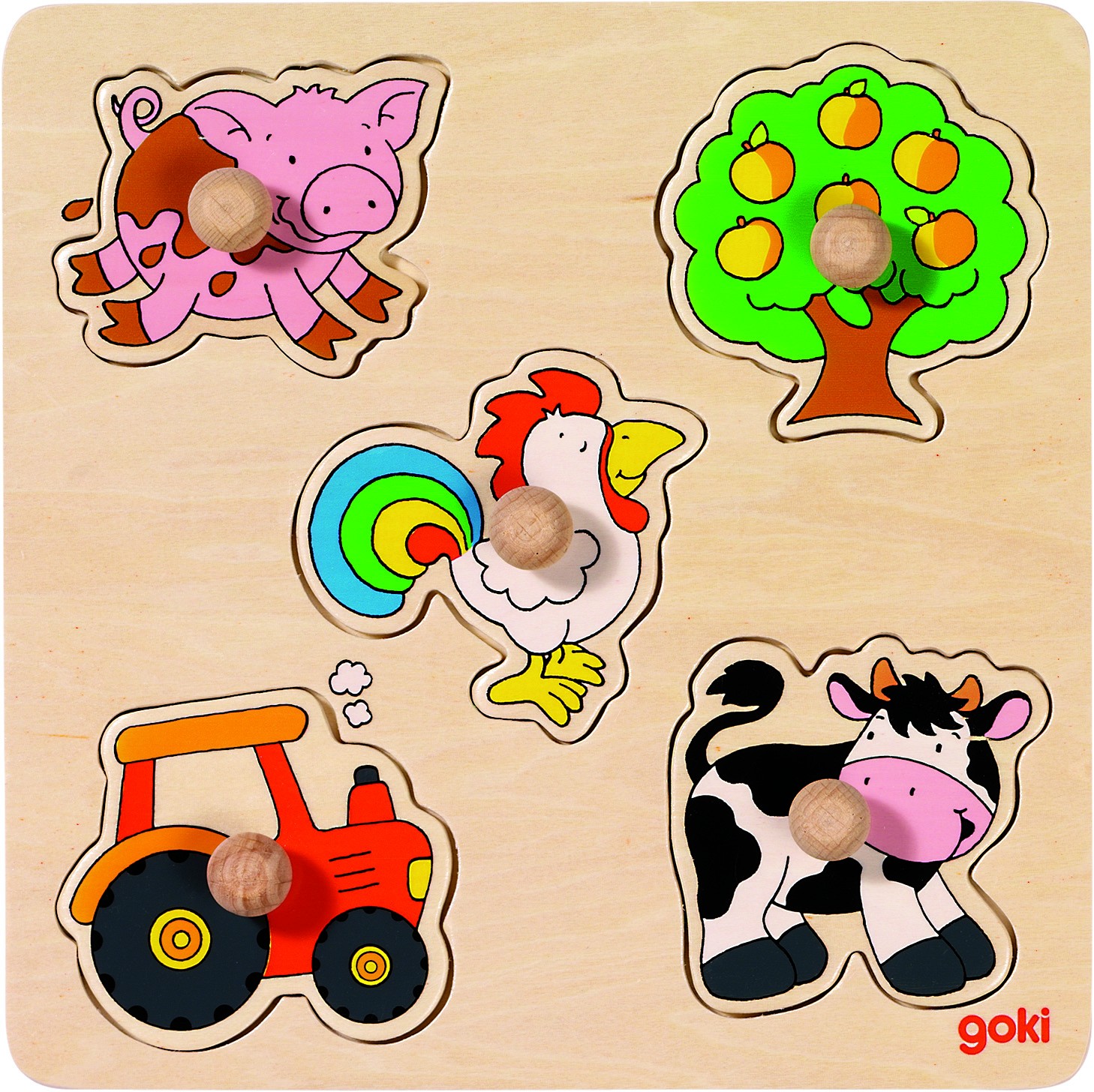 5-Piece Wooden Knob Inset Puzzle - Vue 7