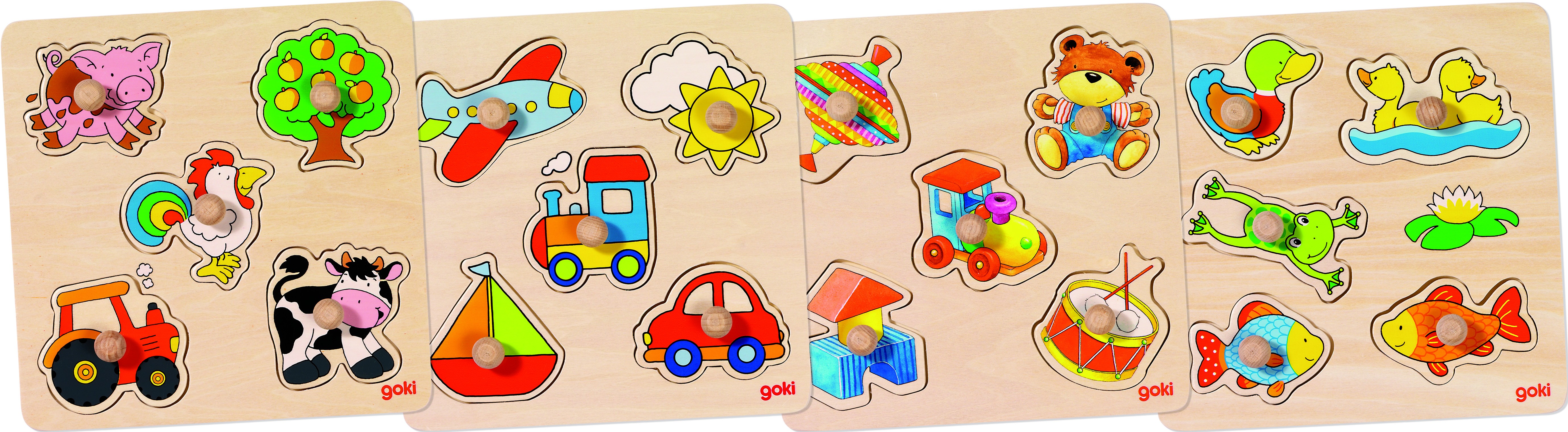 5-Piece Wooden Knob Inset Puzzle - Vue 2