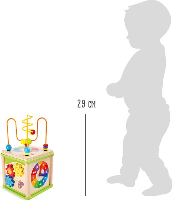 Garden Minibeasts Wooden Sensory Activity Cube - Vue 6