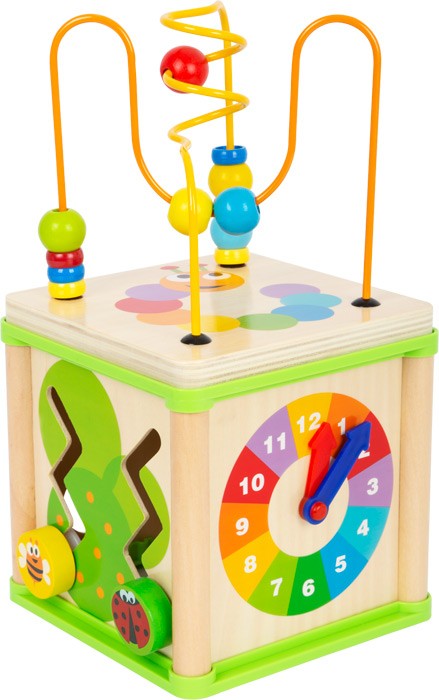 Garden Minibeasts Wooden Sensory Activity Cube