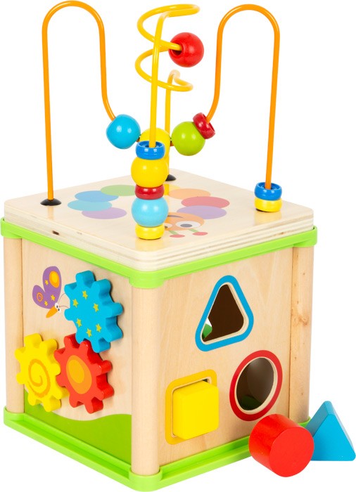 Garden Minibeasts Wooden Sensory Activity Cube - Vue 4