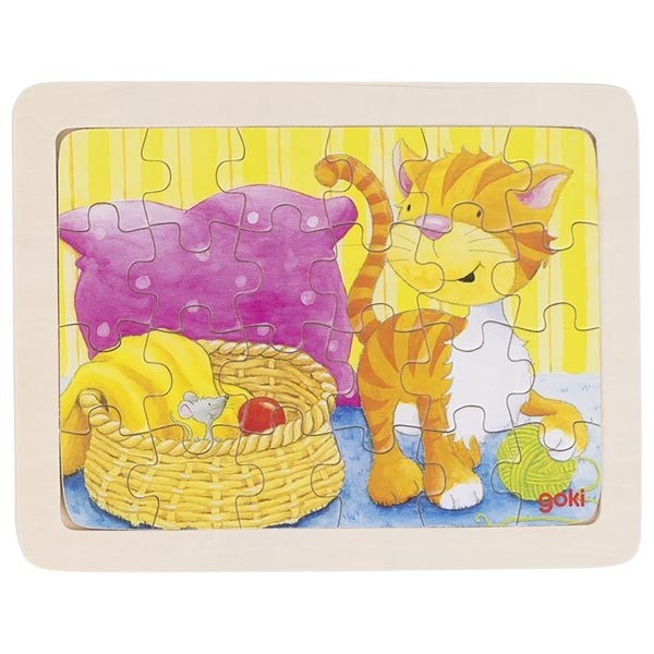 Puzzle de Madera de 24 Piezas - Animales y sus Crías - Vue 2