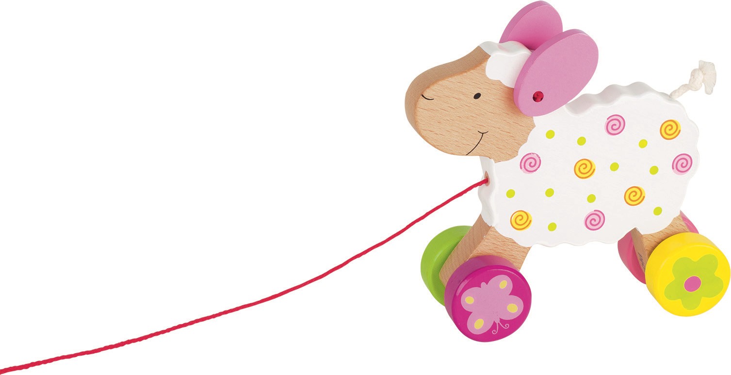 Wooden Pull-Along Sheep Toddler Toy - Vue 2