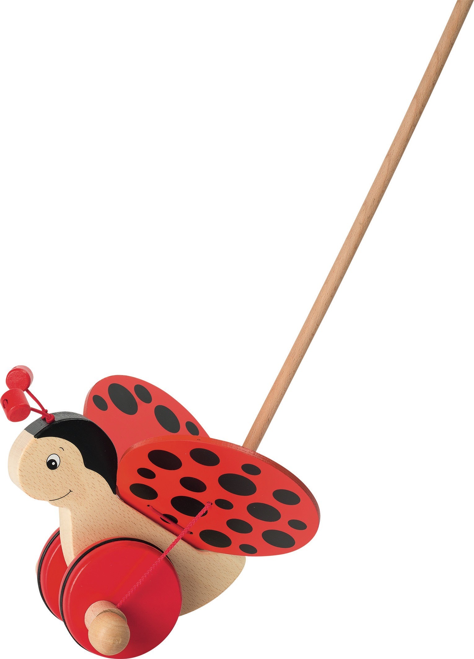 Wooden Ladybird Push-Along Toy - Vue 2