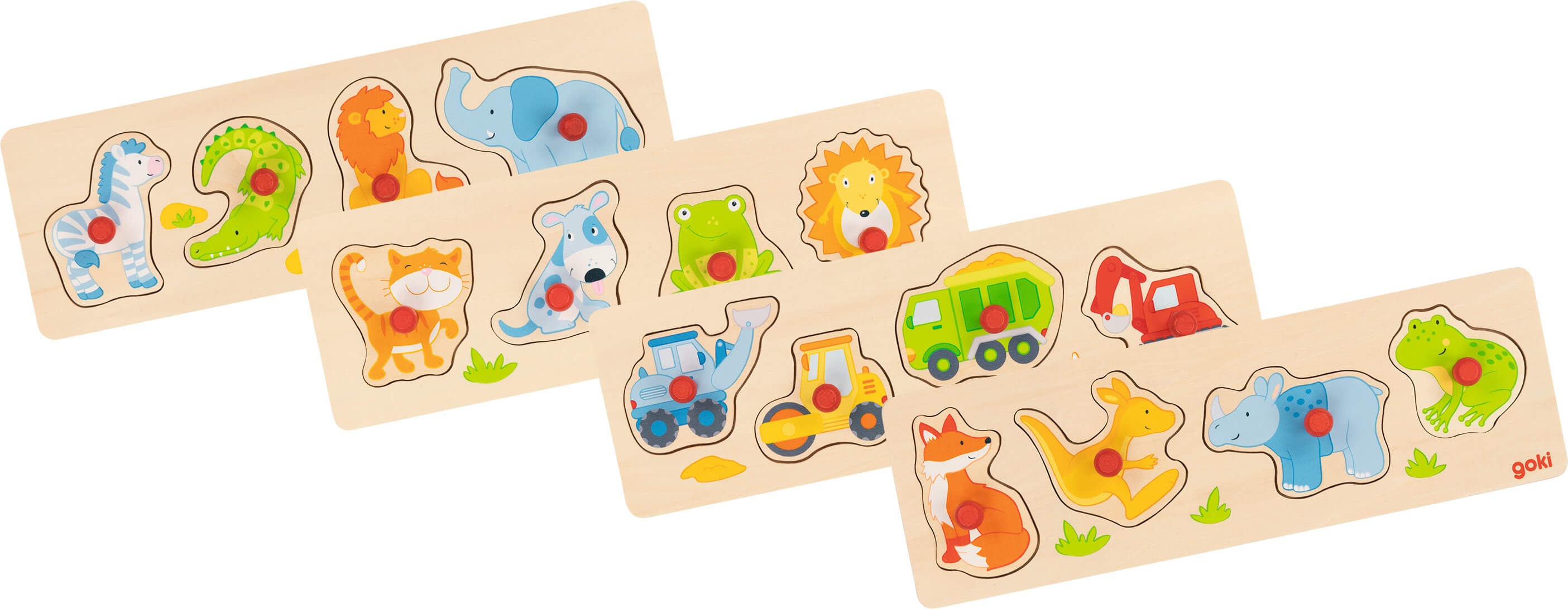 Wooden Peg Inset Puzzle for Toddlers