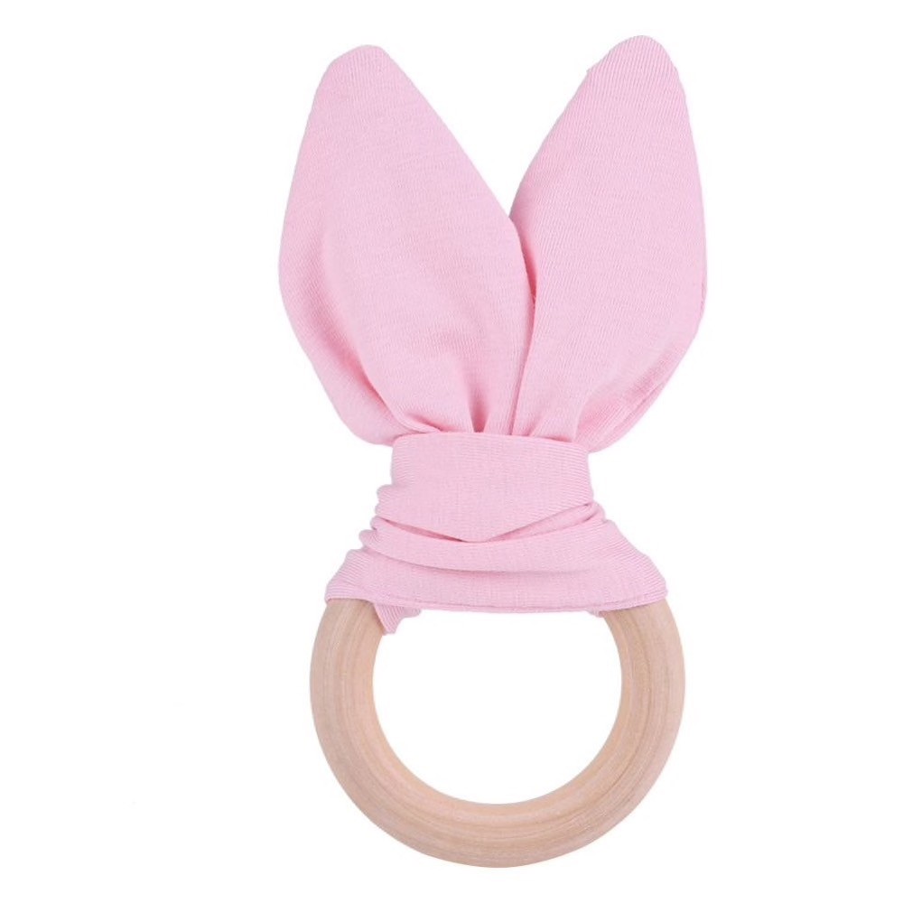 Montessori Teething Ring - Bunny Ears - Vue 4