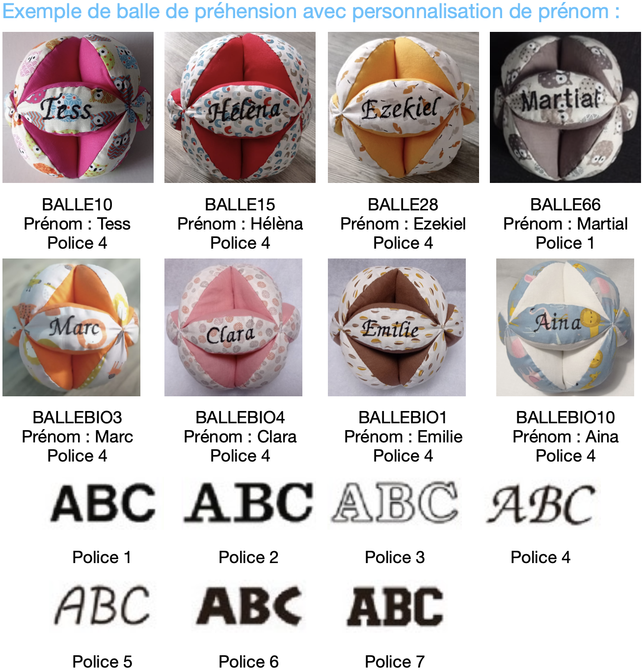 Montessori Fabric Clutch Ball - Baby Sensory Gripping Ball - Vue 5